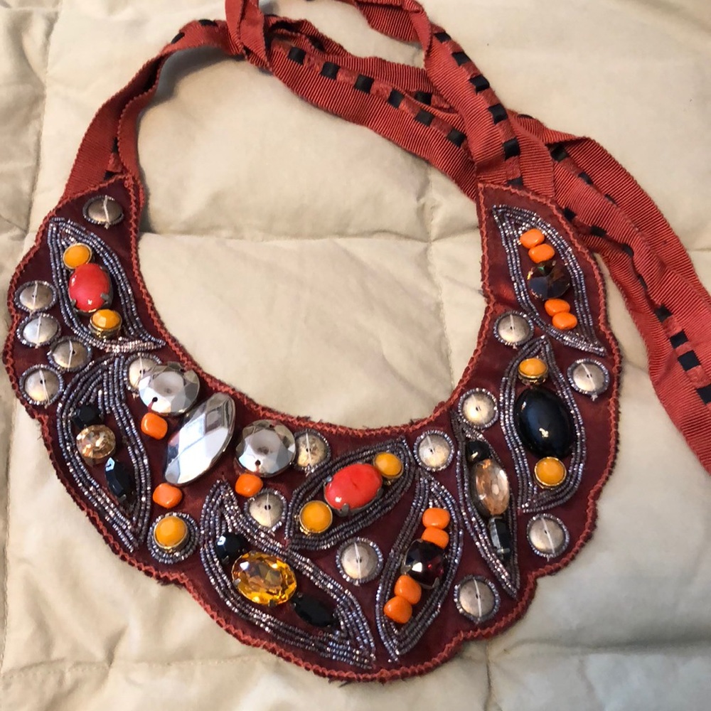 Roberta Freymann Gem Encrusted Bib Necklace